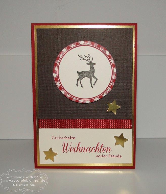 Stampin up Landshut - Weihnachten rustikal mit Hirsch 1