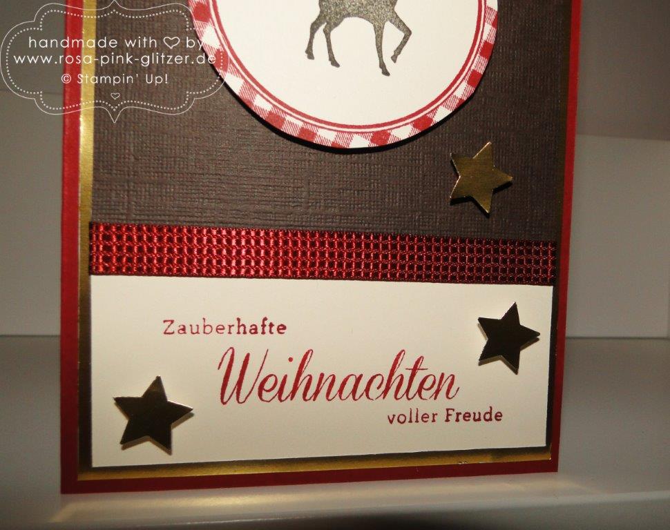 Stampin up Landshut - Weihnachten rustikal mit Hirsch 2