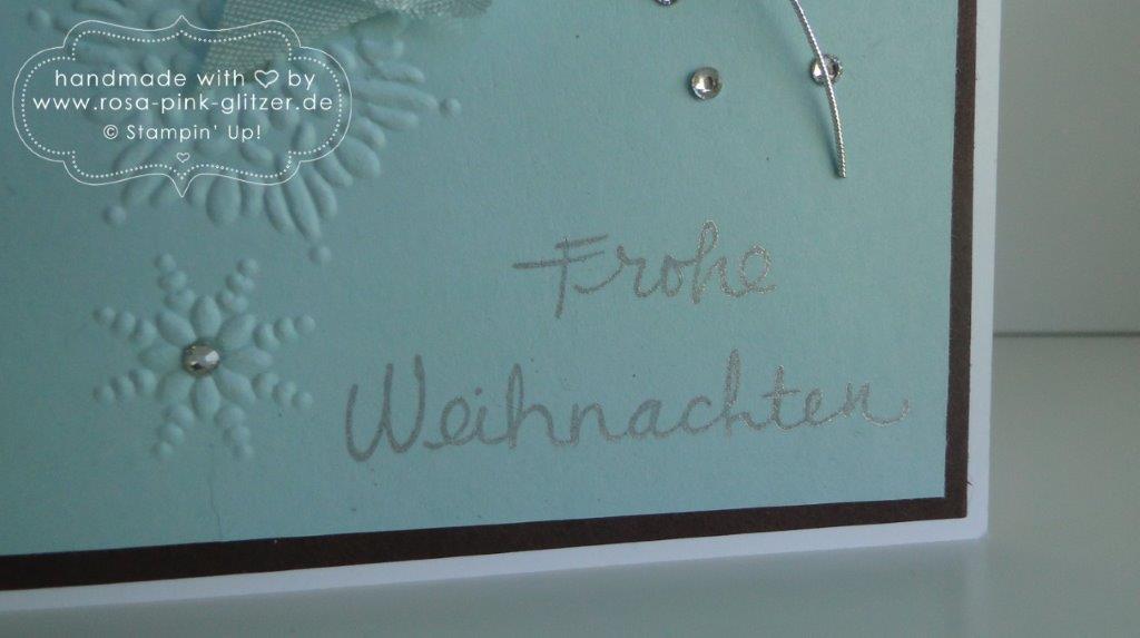 Stampin up Landshut - Weihnachtskarte Himmelblau imc 3