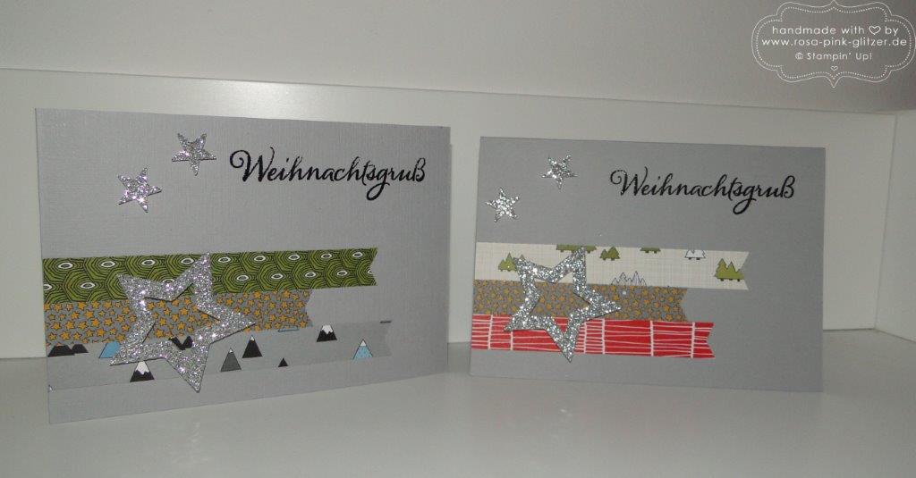Stampin up Landshut - Weihnachtskarte modern 1