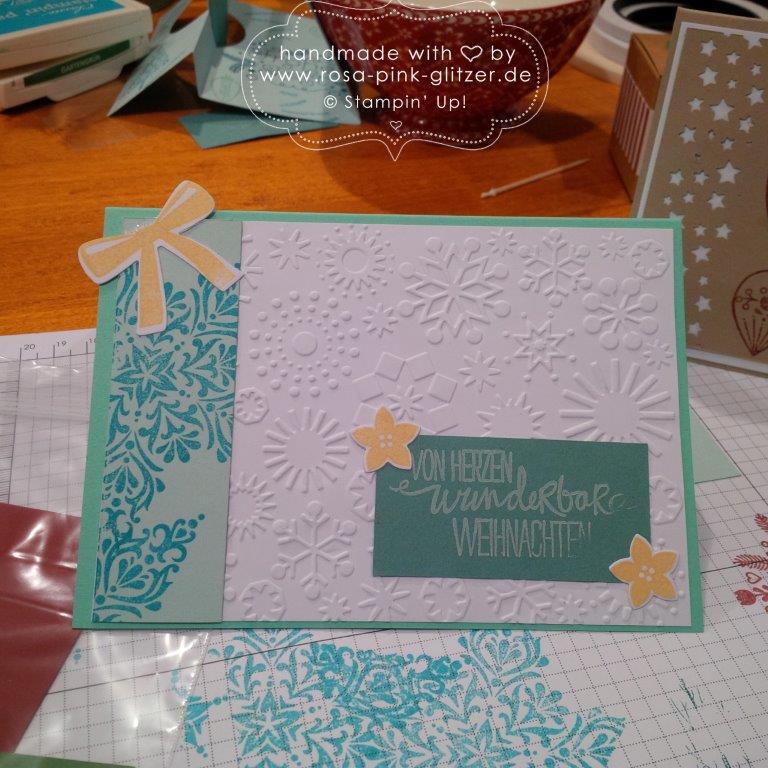 Stampin up Landshut - Weihnachtsworkshop Fräulein Moni 12