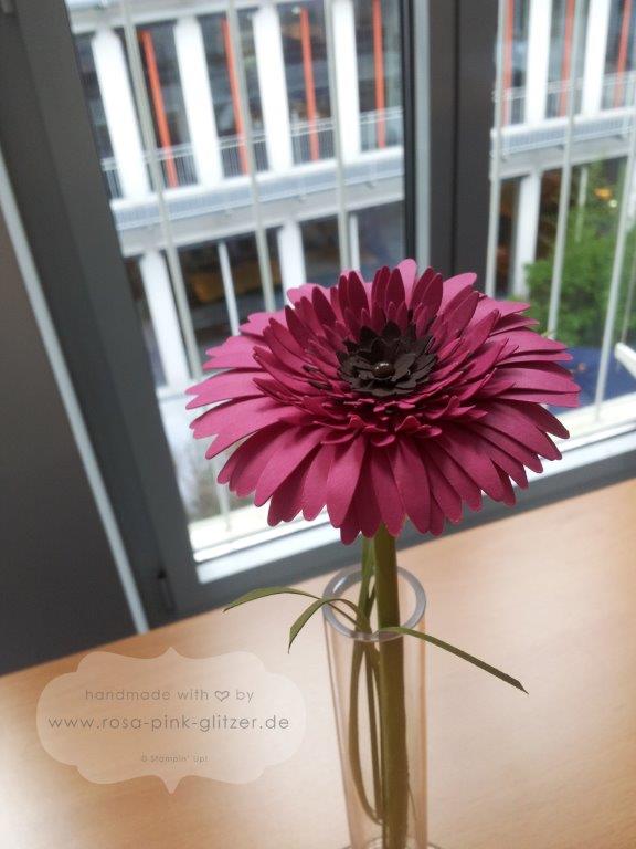 Stampin up Landshut - Gerbera in pink zur Hochzeit 2