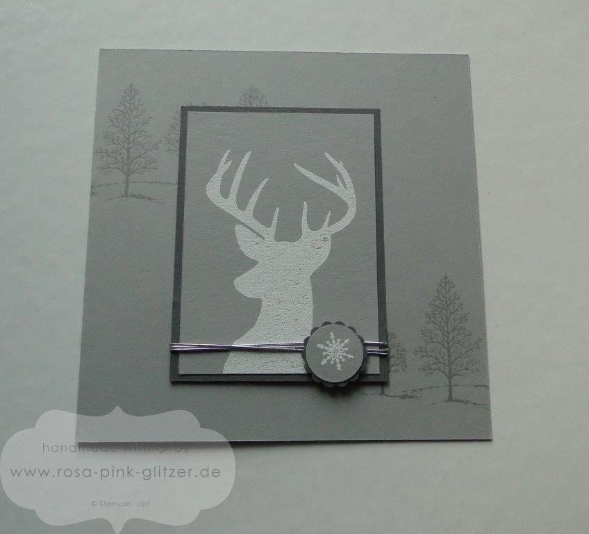 Stampin up Landshut - Remembering Christmas Hirsch embosst