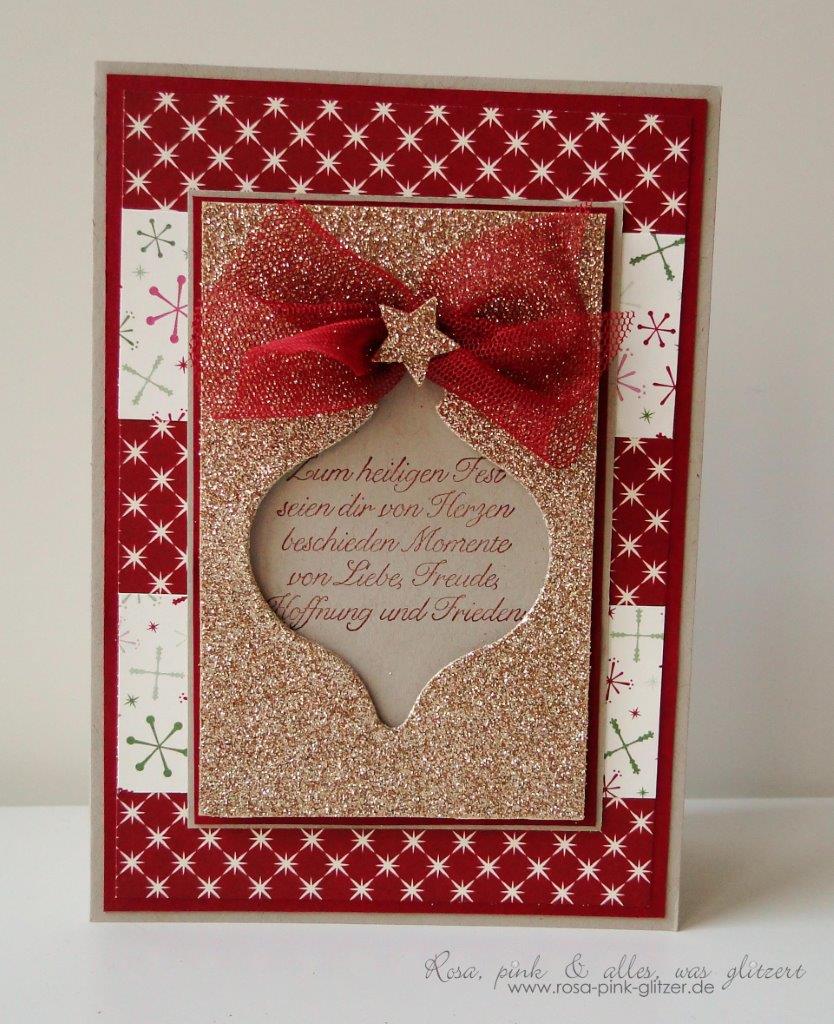 Stampin up Landshut - Weihnachten - Immergrün - Glitzer